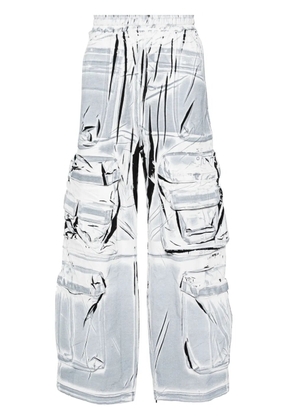 Diesel P-Garcia painterly effect trousers - White