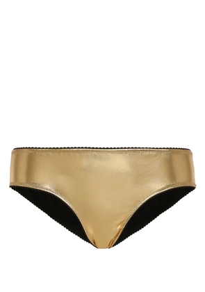 Dolce & Gabbana metallic hipster brief - Gold