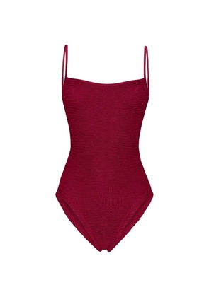 PARAMIDONNA Marisia smocked swimsuit - Red