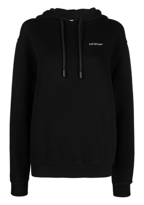 Off-White Diag Stripe-print cotton hoodie - Black