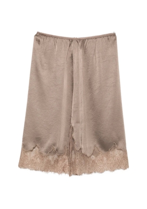 Citizens of Humanity lace-trim mini skirt - Neutrals