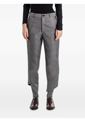 Comme Des Garçons asymmetric-hem tailored trousers - Grey