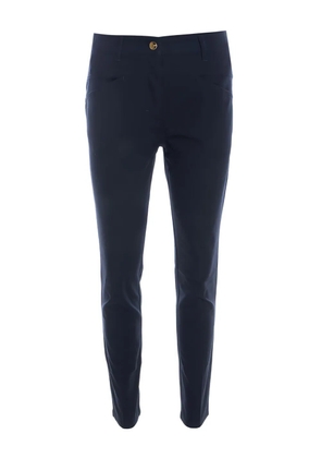 Escada Pre-Owned high-rise straight-leg trousers - Blue