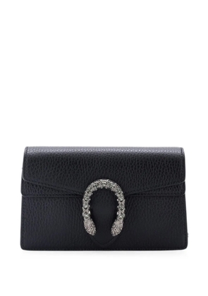 Gucci Pre-Owned Dionysus Bag Leather Super Mini clutch bag - Black