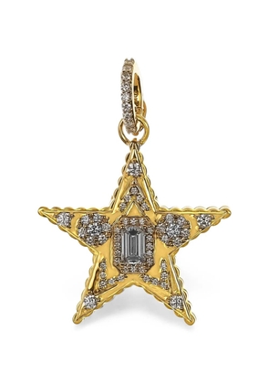 BUDDHA MAMA diamond star locket pendant - Gold