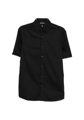 Emporio Armani short-sleeves button-up shirt - Black