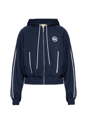 Michael Michael Kors logo-embroidered zip-up hoodie - Blue