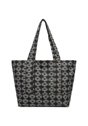 Denim Tears jacquard wreath denim tote bag - Black