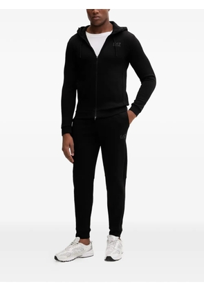 Ea7 Emporio Armani zip-up hoodie - Black