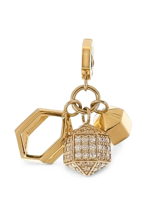 Cadar multi charm necklace pendent - Gold