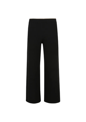 Kiton wide-leg knitted trousers - Black
