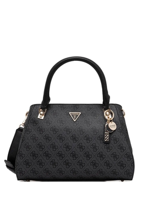 GUESS USA monogram charm satchel - Black
