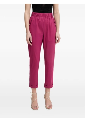 LIU JO button-detail trousers - Pink