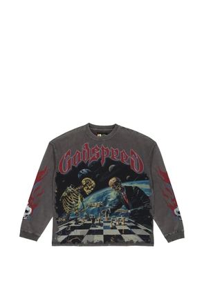 GODSPEED Checkmate graphic-print T-shirt - Grey