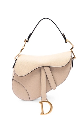 Christian Dior Pre-Owned 2019 Mini Grained Calfskin Saddle Bag satchel - Neutrals