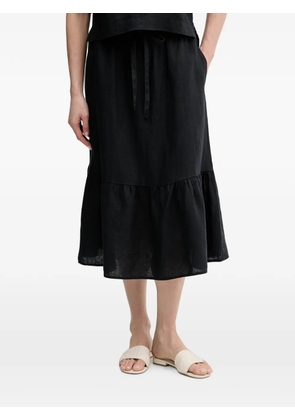 DKNY ruffled drawstring skirt - Black