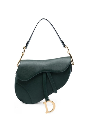 Christian Dior Pre-Owned 2019 Grained Calfskin Saddle Bag shoulder bag - Green