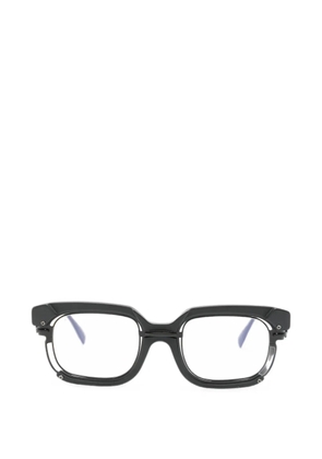 Kuboraum sculptural square-frame glasses - Black