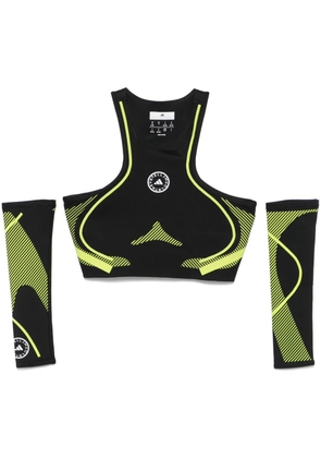 adidas by Stella McCartney ASMC TPA CR sports bra and sleeves set - Black