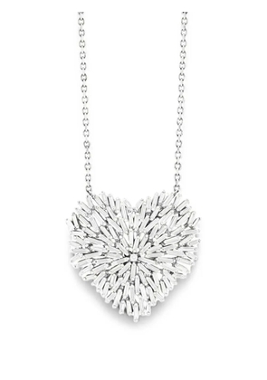 Suzanne Kalan diamond heart necklace - Silver