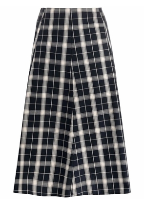 Woolrich tartan-print A-line skirt - Blue