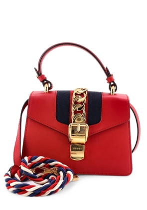 Gucci Pre-Owned Sylvie Top Handle Bag Leather Mini satchel - Red