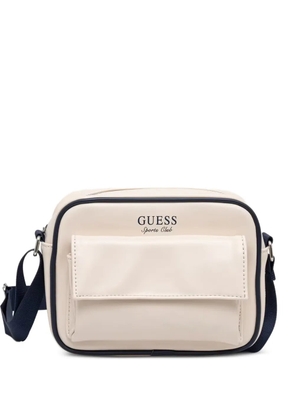 GUESS USA logo-print zip-around crossbody bag - Neutrals