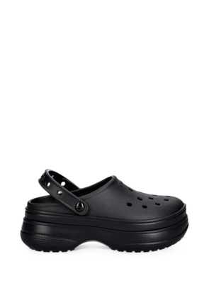 Crocs perforated platform clogs - Black