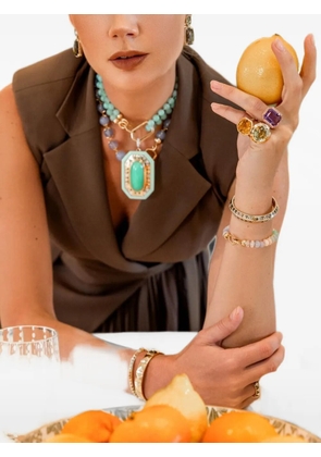 Harwell Godfrey multi-stone bangle bracelet - Gold