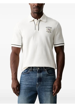 GUESS USA printed logo polo - White