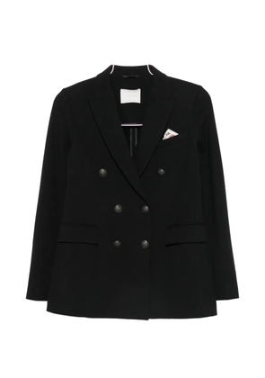 Circolo 1901 double-breasted peak-lapel jacket - Black