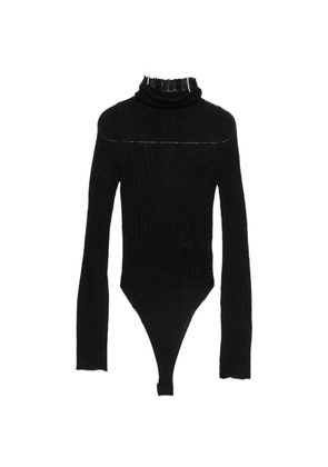 Haikure Margie cable-knit bodysuit - Black