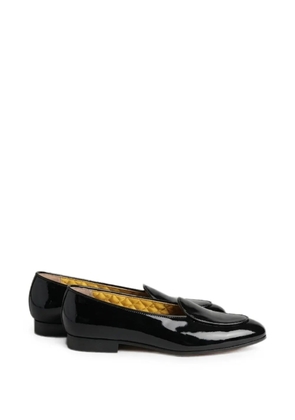Fortela Hampton abrasive leather slippers - Black