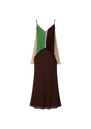 Baobab pleated Danielle layered maxi dress - Brown