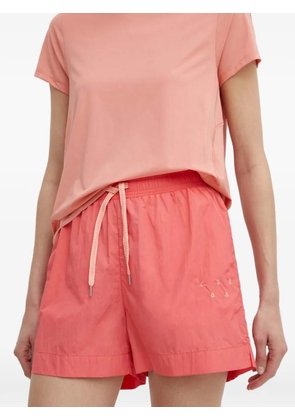 Casall drawstring logo-print shorts - Pink