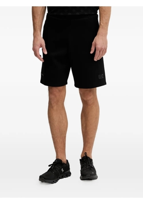Ea7 Emporio Armani logo-print shorts - Black