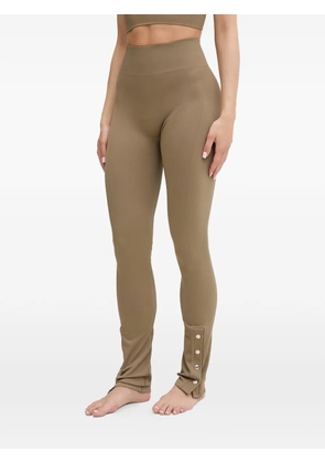 Casall ribbed leggings - Brown