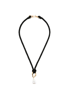 Forte Forte pearl-pendant cord necklace - Gold