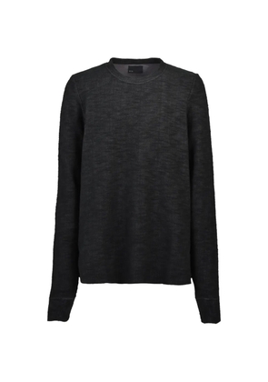 FILTH ribbed-knit thumb-slot long-sleeve T-shirt - Black