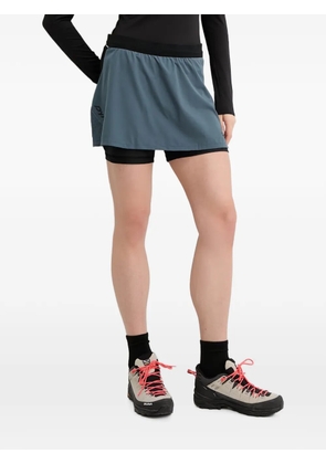 DYNAFIT logo-print panelled skirt - Blue