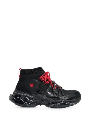 DSQUARED2 Faster panelled sneakers - Black