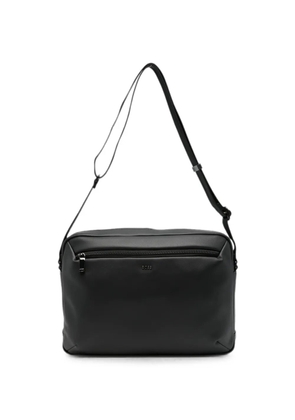 BOSS logo-plaque messenger bag - Black