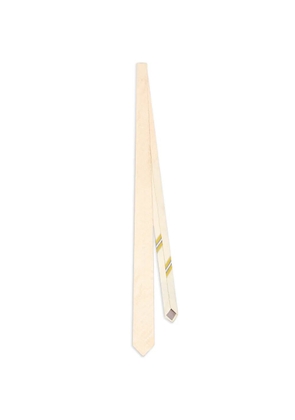 DRIES VAN NOTEN silk tie - Neutrals