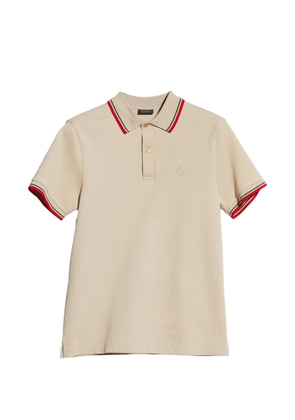 Gucci cotton piquet polo shirt with embroidery - Neutrals