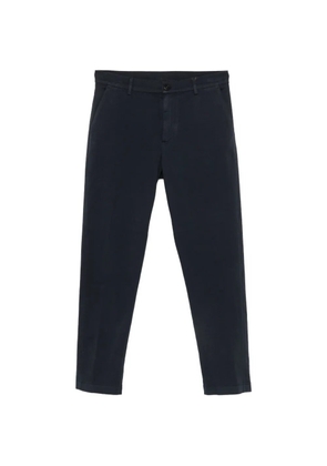 Canali twill-weave slim-fit trousers - Blue