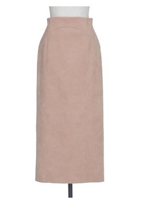Muller Of Yoshiokubo saddle faux-suede skirt - Blue