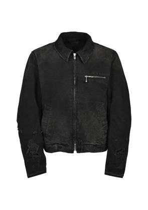FILTH distressed denim jacket - Black