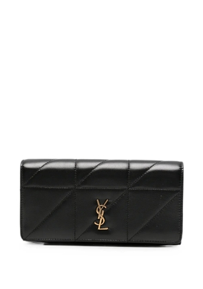 Saint Laurent Jamie quilted leather wallet - Black