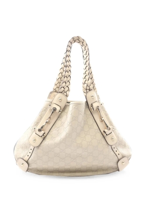 Gucci Pre-Owned 2000-2015 Guccissima Horsebit Pelham shoulder bag - White