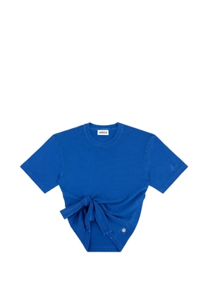 AREA knot-detail T-shirt - Blue